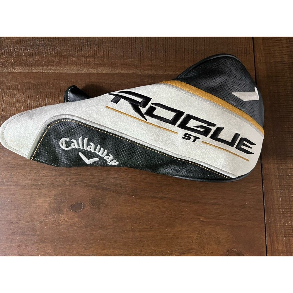 Callaway Rogue ST Golf Club Headcover in White, Black, Gold